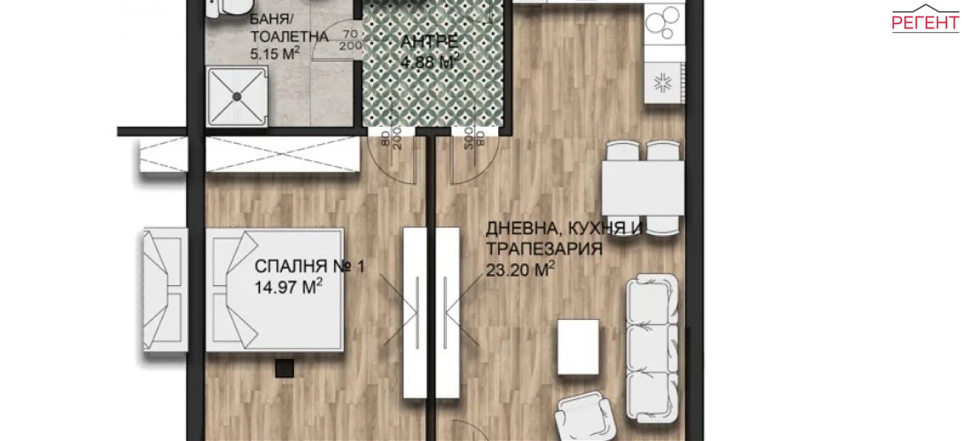 тристаен апартамент Община Велико Търново гр.Велико Търново , 